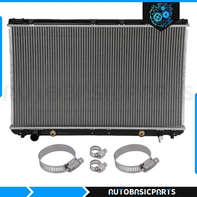 Kit de braçadeiras de mangueira de óleo radiador de alumínio com radiador Toyota Camry 3.0L 1994-1996 - Imagem 1 de 4