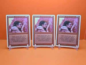 🔴🔴🔴 (3) 1995 Magic The Gathering BLOOD LUST 4. EDITION GESPIELT 🔴🔴🔴 - Bild 1 von 8