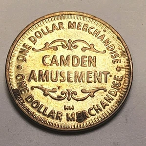 Camden Vergnügungsmedaille - Cedar Rapids, Iowa - G.F. 1,00 $ im Handel ~ TT-564 - Bild 1 von 9