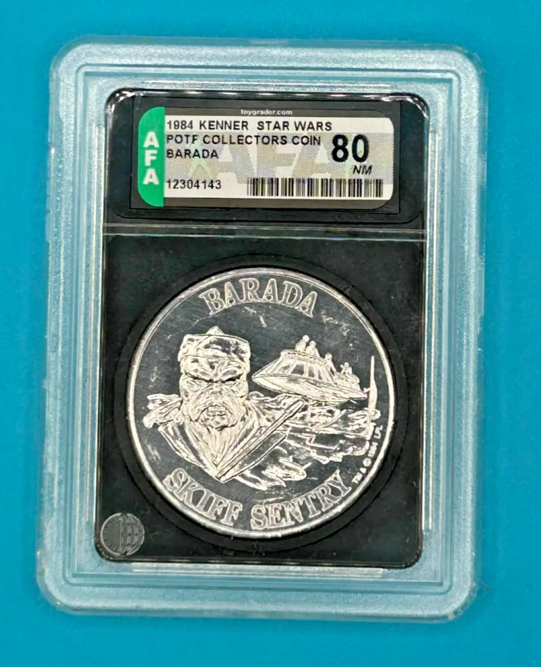 Star Wars 1984 Kenner Coin Collector Barada Graduado 80 AFA POTF Foto 1 de 1