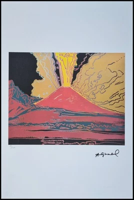 ANDY WARHOL * Vesuvius * 57 x 38 cm * signed lithograph * limited # 43/100 - Bild 1 von 4
