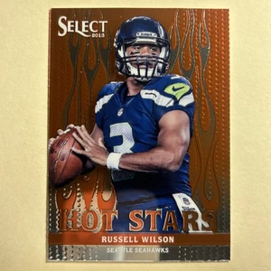 2013 Panini Select Football Russell Wilson Hot Stars Insert #30 Seattle Seahawks - Imagen 1 de 2