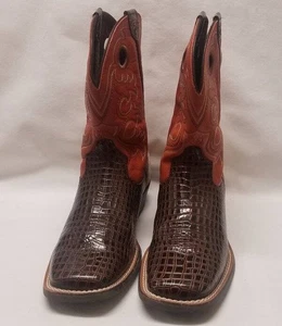 Ariat 4LR braune Kroko-Westernstiefel * Größe 4,5 * gebraucht, in einwandfreiem Zustand - Bild 1 von 8