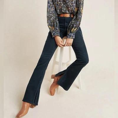 Pantalones Citizens of Humanity Georgia High Rise Bootcut Acampanados Pana Azul Marino Talla 29 Foto 1 de 4