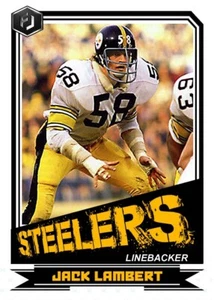 ACEO JACK LAMBERT PITTSBURGH STEELERS CUSTOM HAND MADE ART CARD - Picture 1 of 2