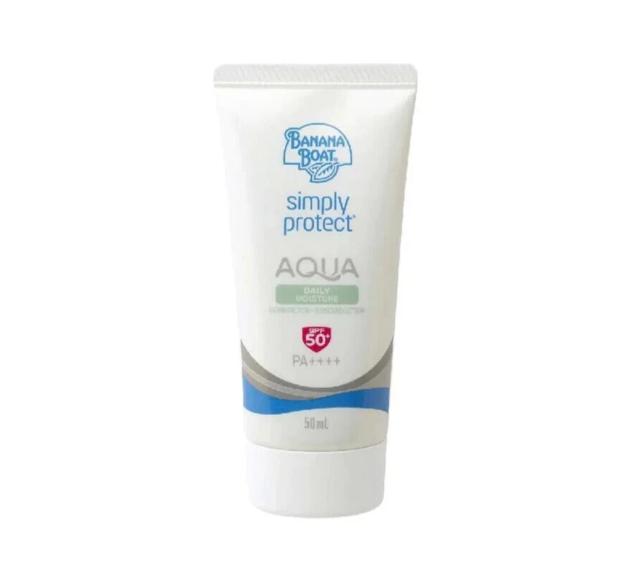 Banana Boat Simply Protección UV Aqua Humedad de Larga Duración FPS50+ PA++++ 50 Ml Foto 1 de 4