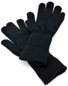 Nuevos guantes largos de punto negros de alta calidad cálidos al aire libre para hombres y mujeres - Imagen 1 de 9