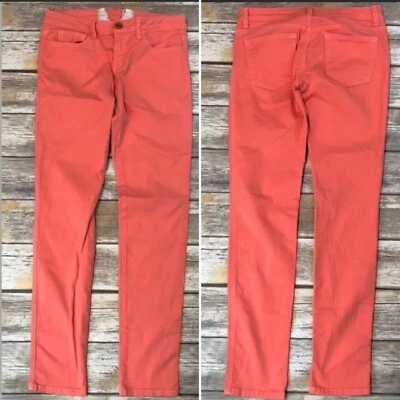 Женские узкие джинсы Bella Dahl 27 Coral Pink эластичные карандаш Anthropologie - Изображение 1 из 4