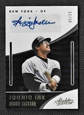 REGGIE JACKSON 2021 Absolute Iconic Ink AUTO #/15 ⭐ NY Yankees HOF Great MINT