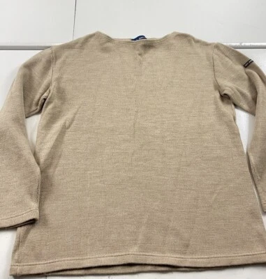 Suéter clásico de lana marrón Saint James para mujer talla 38 (grande) Foto 1 de 4