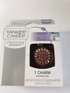 Yankee Candle~Red & Gold SNOWFLAKE CHARM~New~(4) - Picture 1 of 8