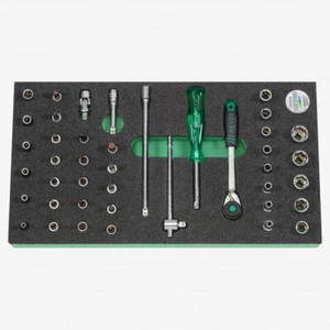 Heyco Ratchet and Socket Set, 1/4" Drive, 42 Pieces - Bild 1 von 1