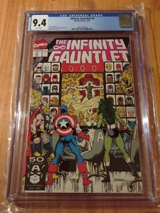 The Infinity Gauntlet #2 CGC 9.4 - Key Issue 8/91 White Pages - Picture 1 of 6