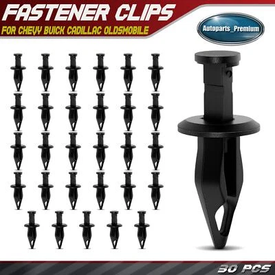 30 piezas cubierta de parachoques de 10 mm tipo empuje con retenedor de clip de extremo cerrado para Chevy Buick Foto 1 de 4
