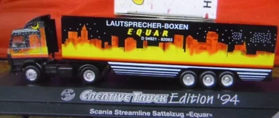 Herpa 174398 Scania-Sl Streamline Equar Trattore Case, PC, 1:87, H0 IN Conf - Immagine 1 di 3