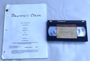 Dawson's Creek Season 3 Episode 15 Crime & Punishment TV Scipt Production VHS - Picture 1 of 6