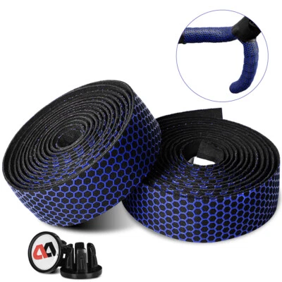 WEST BIKING Road Bike Bicycle Handlebar Tape Honeycomb Handle Bar Tape a Pair - Image 1 of 4