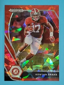 2021 Panini Prizm Draft Picks RED CRACKED ICE Kenyan Drake Alabama #82 - Picture 1 of 2