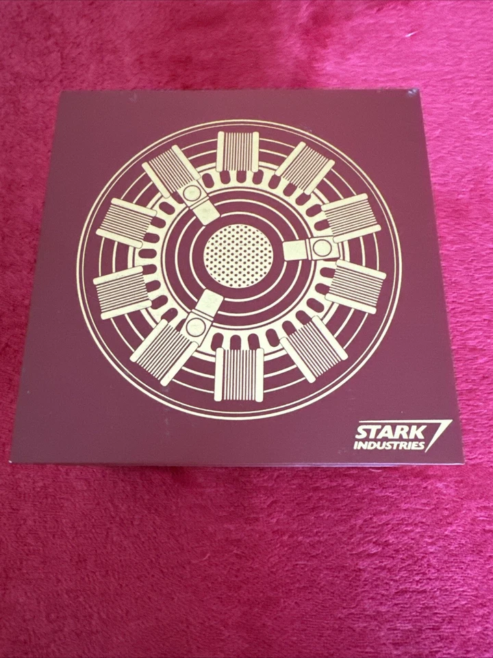 Marvel Comics Stark Ind Iron Man 5 Resplandor Arco Reactor Conjunto de Caja de Anillos Ajustables Nuevo de Lote Antiguo Foto 1 de 4
