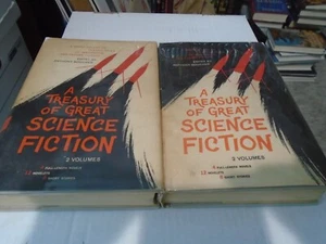 A Treasury of Great Science Fiction 2 Volumes 1959 Book Club Ed. Anthony Boucher - Picture 1 of 11