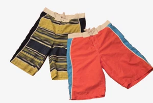 Lot of Two (2) RED CAMEL RC Boys Size Large Long Board Swim Trunks Shorts w/mesh - Picture 1 of 5
