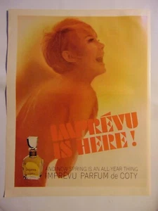 1965 IMPREVU PARFUM de COTY vintage print ad - Picture 1 of 1
