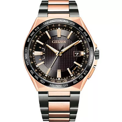 CITIZEN CB0215-77E [ATTESA ACT Line Eco Drive Black Pink-gold]Japan Domestic New - Image 1 of 4