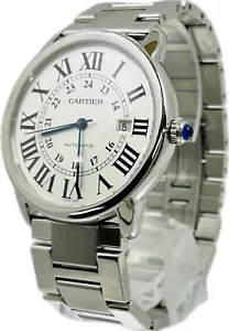 Discount Cartier Ronde Solo W6701011 3517 Automatic Mens Watch Excellent++ A2886 - Picture 1 of 12