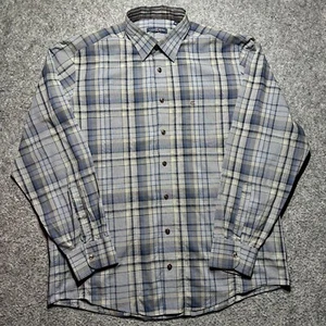 Casa Moda Men's Dress Shirt L Plaid Long Sleeves Button Up - Picture 1 of 10