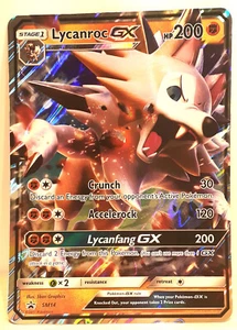 Pokémon TCG: Lycanroc GX SM14 Sm Promos Holo - Picture 1 of 2