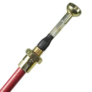 2 x Stainless Steel Trailer Brake Cables Mushroom End Outer Sheath 890mm ALKO - Picture 1 of 4
