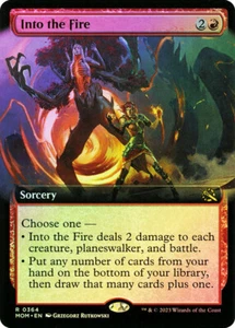 MTG FOIL Into the Fire Extended Art - March of the Machine #364 - Bild 1 von 1