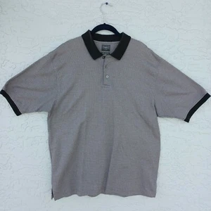 Haggar Tour Men's Size XL Golf Polo Shirt Size Gray/Black XL Short Sleeved - Picture 1 of 8
