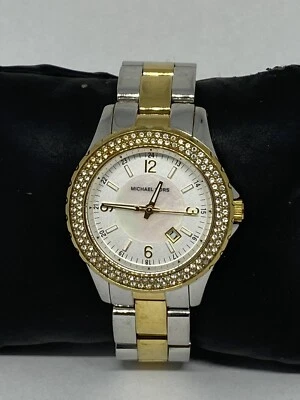 Reloj de cuarzo Michael Kors MK5584 para mujer pulsera de dos tonos esfera analógica MP727 Foto 1 de 4