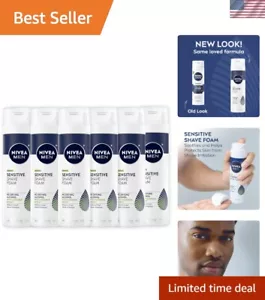 6-Pack Sensitive Shave Foam, Vitamin E Infusion, Perfect for Men's Daily Shaving - Picture 1 of 12