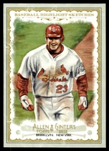 2012 Topps Allen & Ginter Baseball Highlights Sketches David Freese St. Louis - Picture 1 of 2