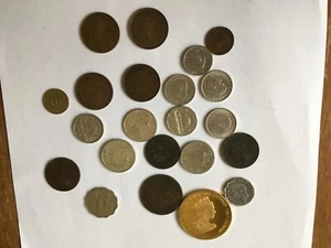 22 Great Britain British coins: 1986 60th birthday, 1844 half farthing - Picture 1 of 9