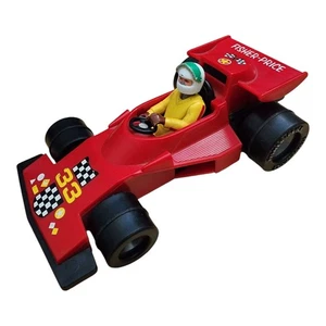 Vintage 1975 Fisher Price 308 Red Adventure People #33 Indy Race Car and Driver - Picture 1 of 5