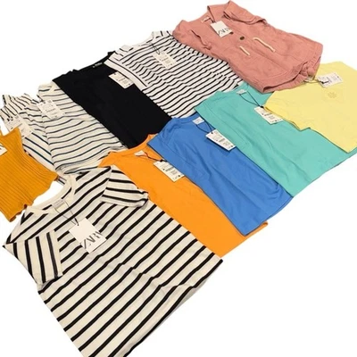 Zara girls 6/7 summer bundle NWT LOT 11 tops + set + romper - Image 1 of 4