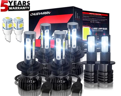 Combo de 6.000K faros LED + faros antiniebla 6 piezas para Jaguar XJR XJ8 2004-2008 Foto 1 de 4