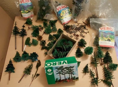 Großes Konvolut Modelleisenbahn SpurTT Tannenbäume, Fichten  und Wurzeln. Top!!! - Bild 1 von 4