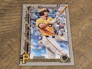 2025 Topps Holiday #H138 Bryan Reynolds Silver Glitter casi nuevo - Imagen 1 de 3