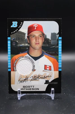 Scott Mathieson, Philadelphia Phillies, 2005 Bowman, RC Game Used Patch, #BDP126 - Image 1 of 2