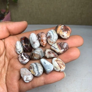 14 Stck. Natürlicher Mexikanischer Achat Edelstein Politur/Rau Kristall Proben 42g A1916 - Bild 1 von 8