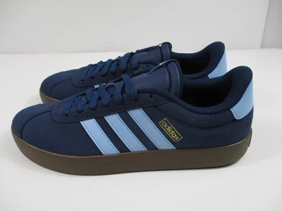 -NEW Adidas VL Court 3.0 Sportswear Navy Leather Sneakers Shoes Men's Size 11 - Image 1 of 4
