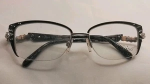 Marco de gafas Diva sin montura 5434 52□15 C.7GT-130 negro, dorado, bling - Imagen 1 de 5