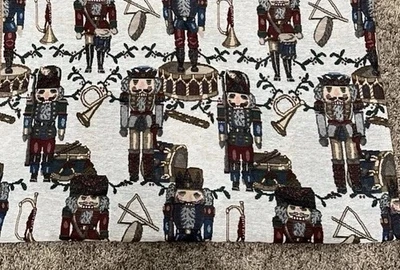 Vintage Nutcracker Tapestry Fabric – 3 Yards – Richloom Style Holiday Decor - Image 1 of 4