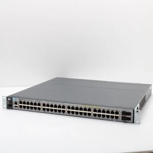 HP E3800-48G-4SFP+ Switch 48 Port PoE+ 1Gbps J9574A 10Gbe SFP Ports J9577A - Picture 1 of 15