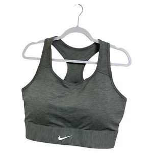 Nike Swoosh Dri-Fit Medium Support Sports Gray Wireless Pullover Bra Plus Sz 2X - Picture 1 of 13