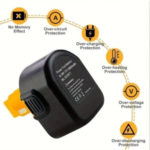 12V Battery DC9071 for Dewalt 4.8Ah DE9074 DW927 DW907 152250-27 DC981 397745-01 - Picture 1 of 6